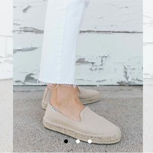 SOLUDOS leather upper in a blush pink